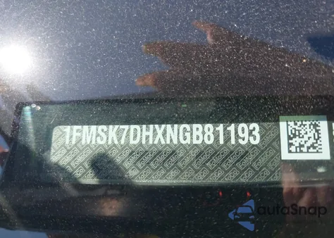 2022 Ford Explorer Xlt from USA, damaged, VIN 1FMSK7DHXNGB81193